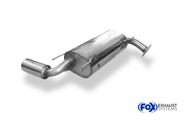 Endschalldämpfer - 1x90 Typ 13 passend für: Mazda MX5 NA
